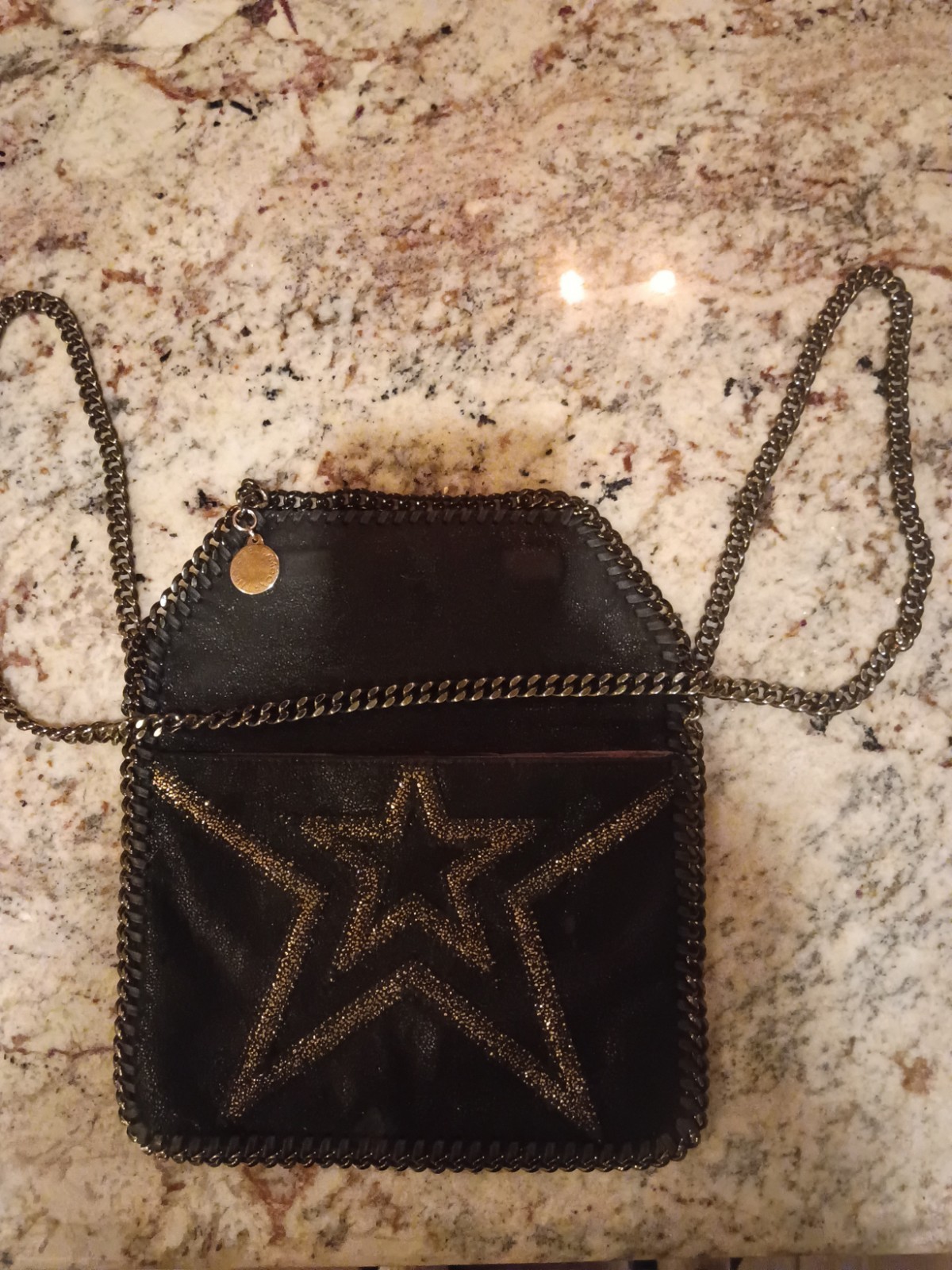 Stella Mccartney Eco Leather Shoulder Bag Auth Falabella Black Mini Tote Bag