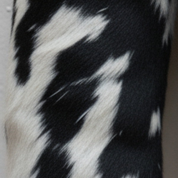 Handmade Hair-On Leather Coat, Western Spotted Fur Jacket, Button-Up Statement