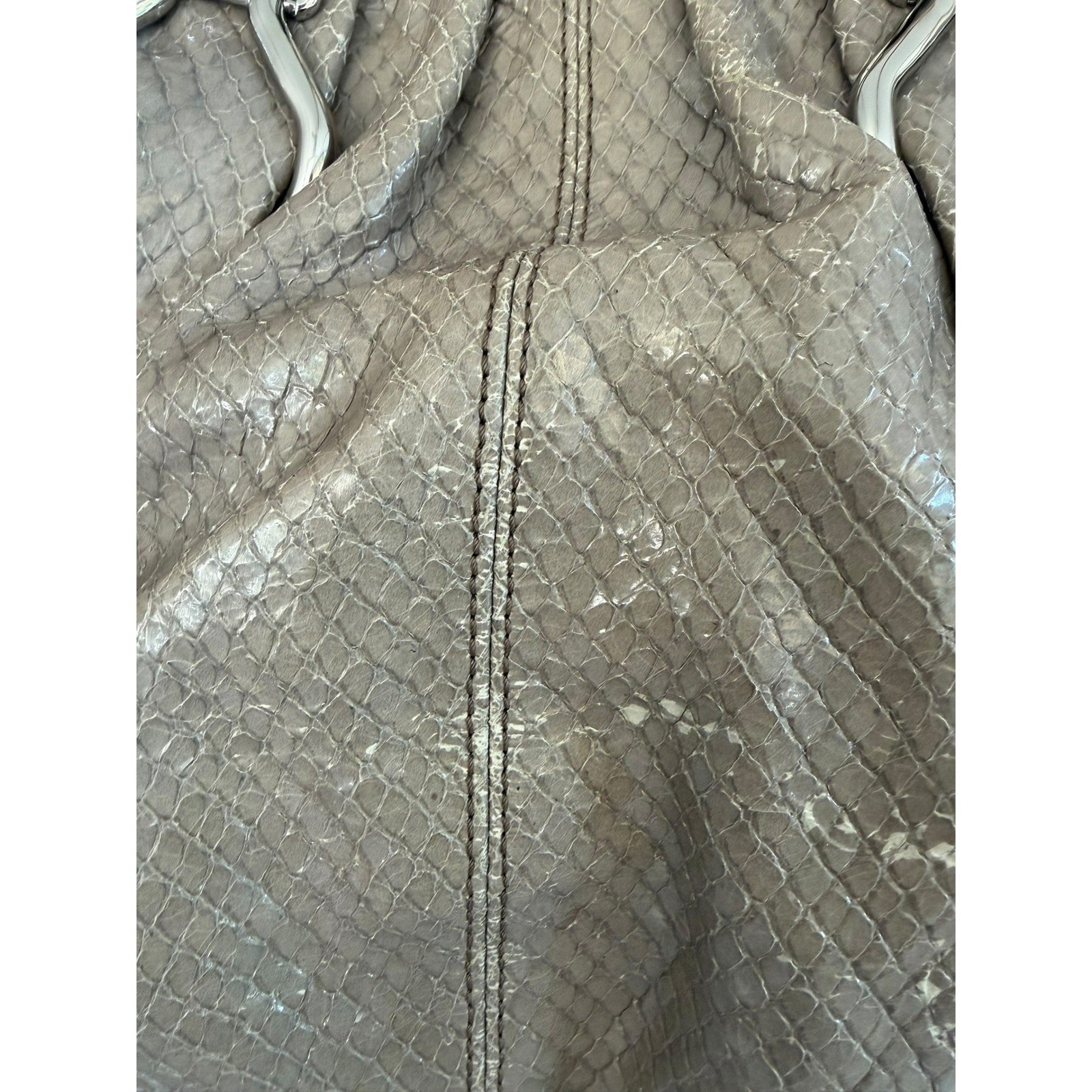 Celine Vintage Python Leather Boogie Bag Exotic Satchel Crossbody Triomphe Medal
