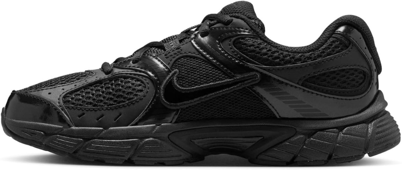 Nike Unisex-Child V5 RNR (Big Kid) – Black/Black/Anthracite – 4Y