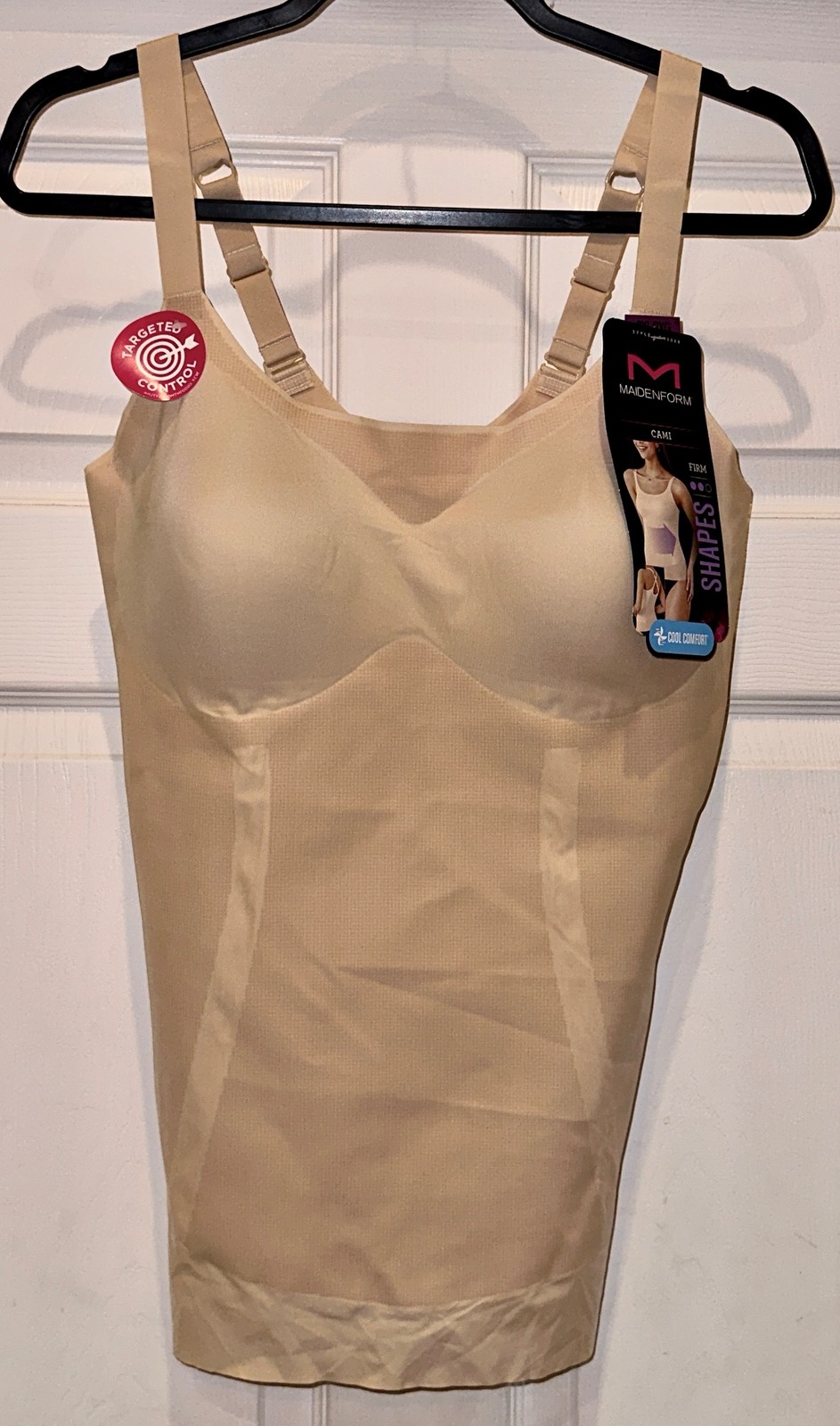MAIDENFORM Power Players Convertible NUDE Camisole Shaping Top Womens S M L 2XL
