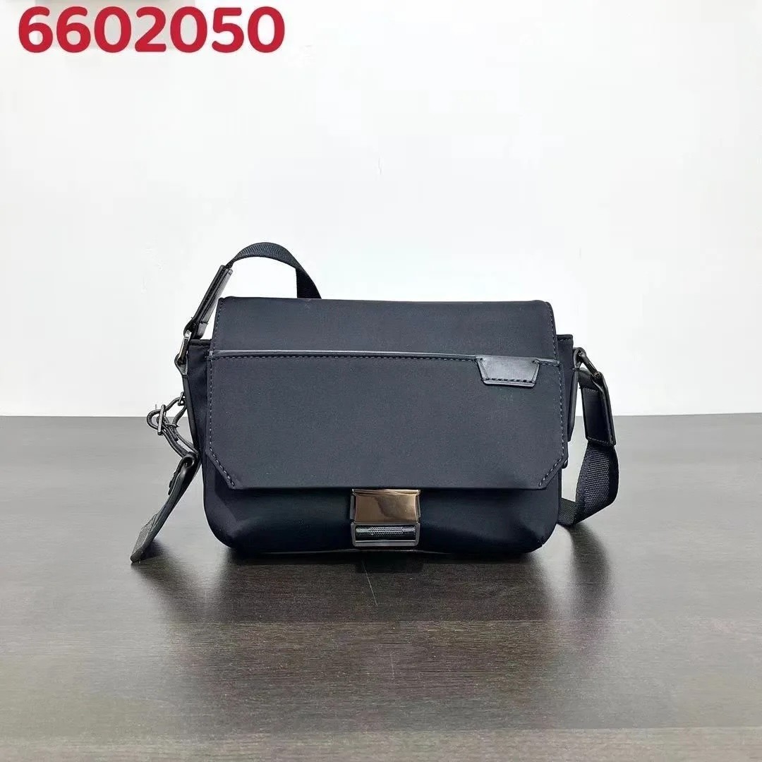 NEW TUMI Black Crossbody Bag Compact Travel Messenger Shoulder Bag