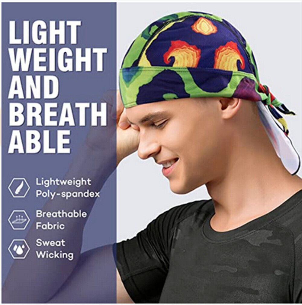 Cooling Helmet Liner Do Dew Rag Skull Cap Beanie Bandana Head Wrap Hat for Men