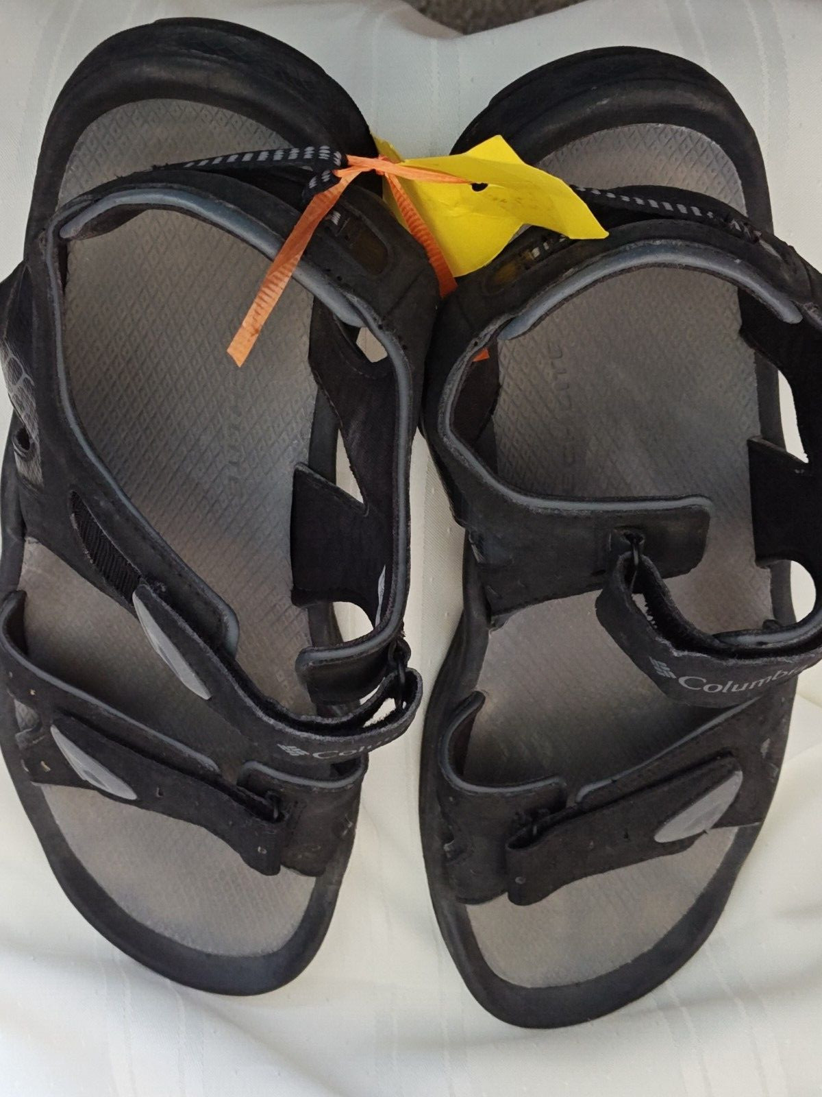 Columbia Men’s Techlite Sandals BM4398-010 Black Gray Size 12 EUR 46 2/3 EUC