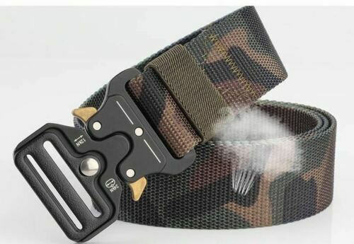 1.5” Magnetic Quick Release Buckle Nylon Webbing Military Tactical Belt