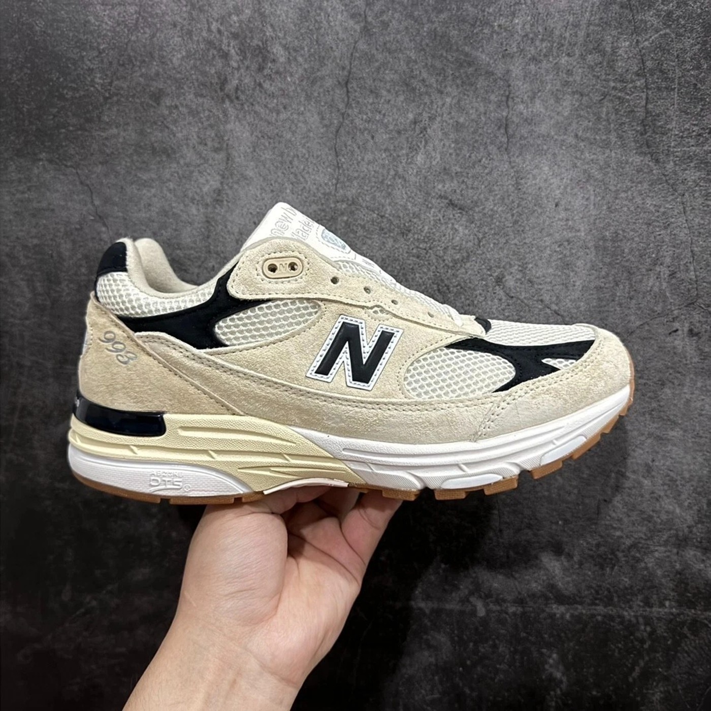 Teddy Santis x New Balance 993 Sea Salt Black Mens Classic Running Shoe