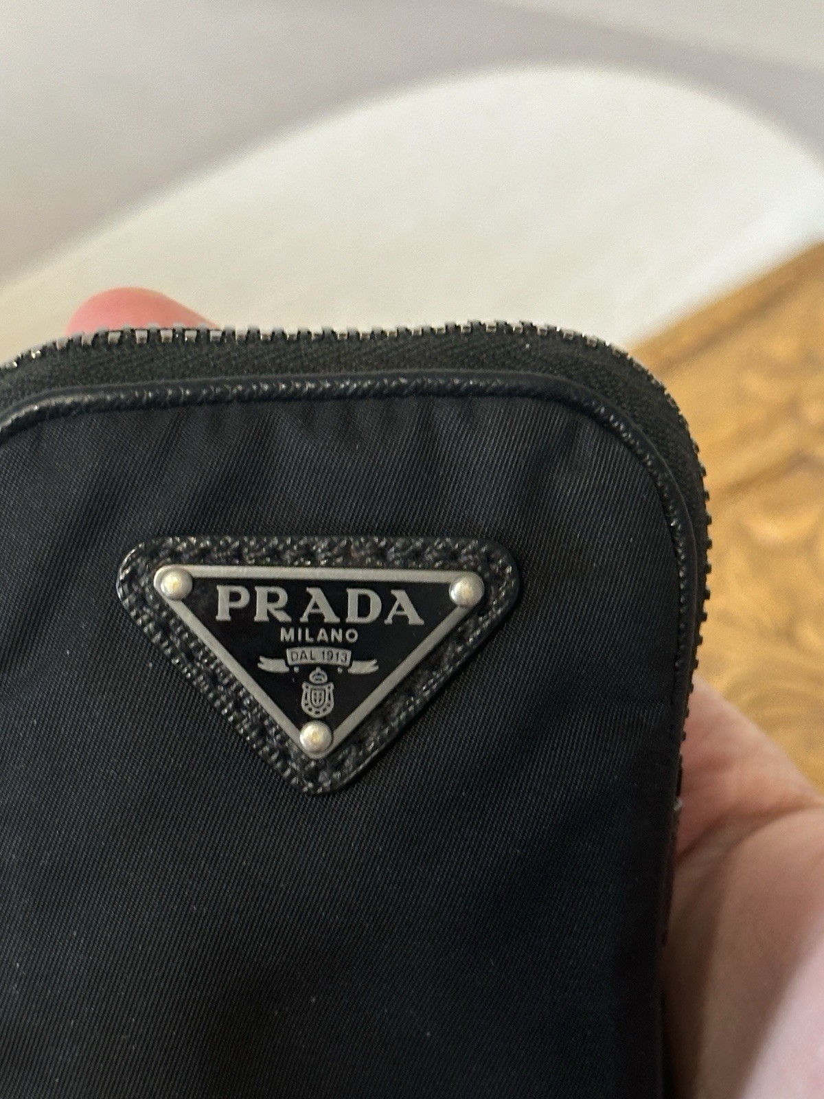 Rare! Prada Re-Edition 2005 Replacement Pouch Mini Wallet Triangular Logo