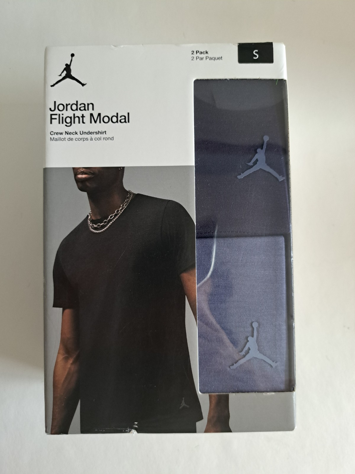 Nike Jordan Flight Modal Men’s Crew Neck Undershirt Medium Multicolor 2 Pack