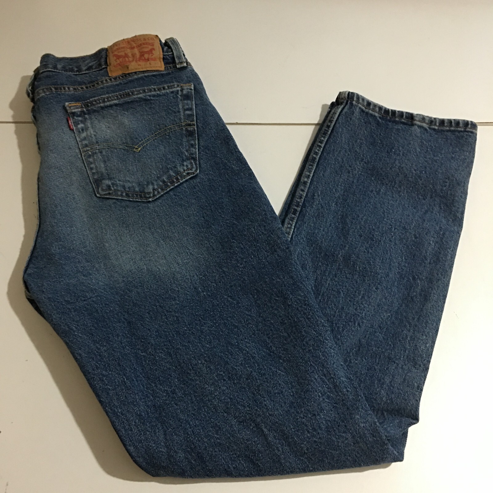 Levi’s 511 Mens Slim Fit Jeans Size 36×32 Distressed Medium Wash