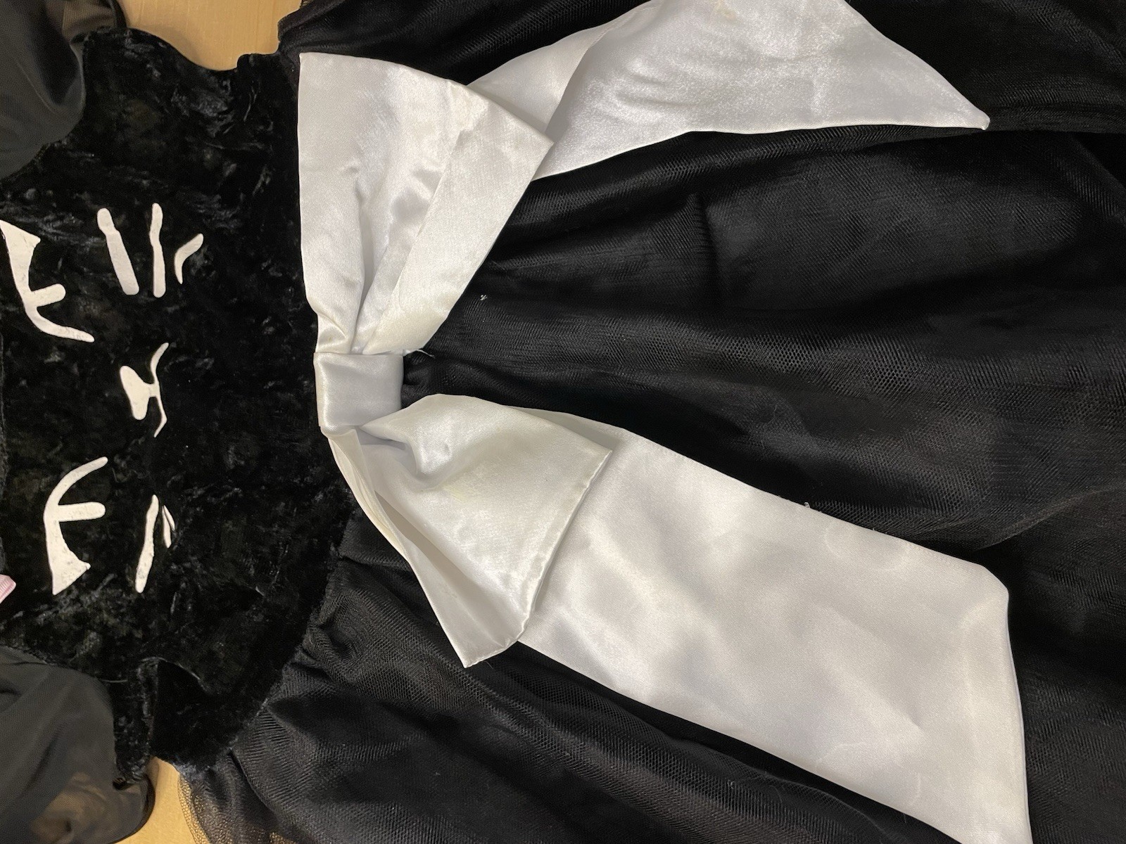 Chasing Fireflies Kid Black Kitty Cat Tulle Dress Costume sz 14 Boutique Feline