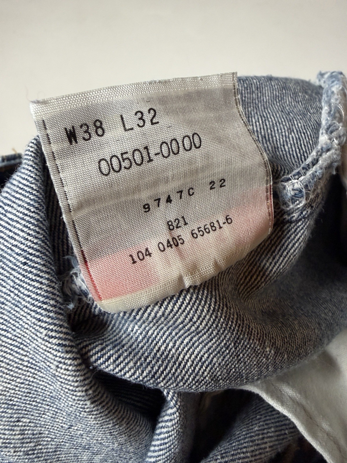 Vintage Levi’s 501 Button Fly Straight Leg Denim Jeans 36 x 30*
