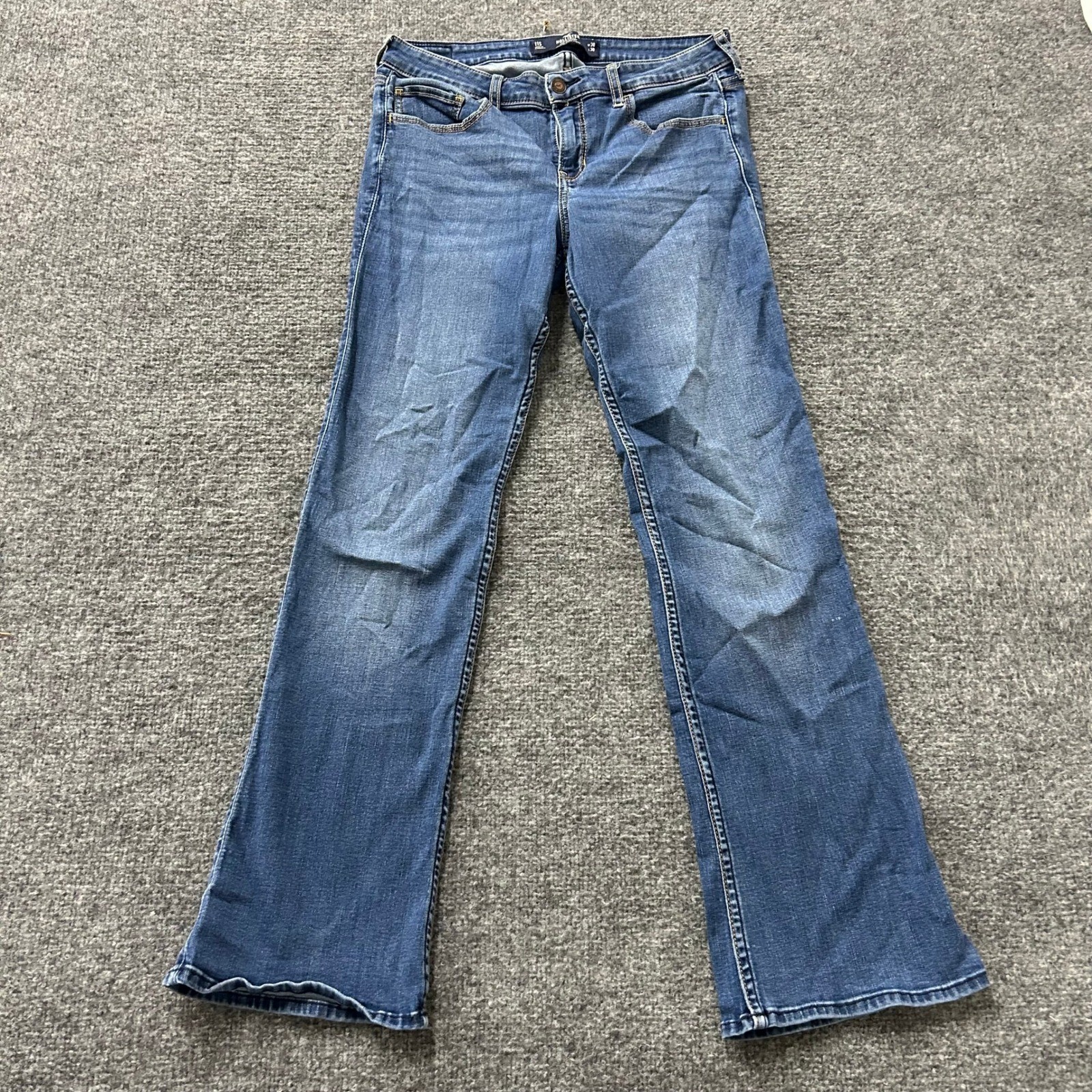 Hollister Jeans Womens 11S Low-Rise Bootcut Classic Stretch Medium Wash Denim