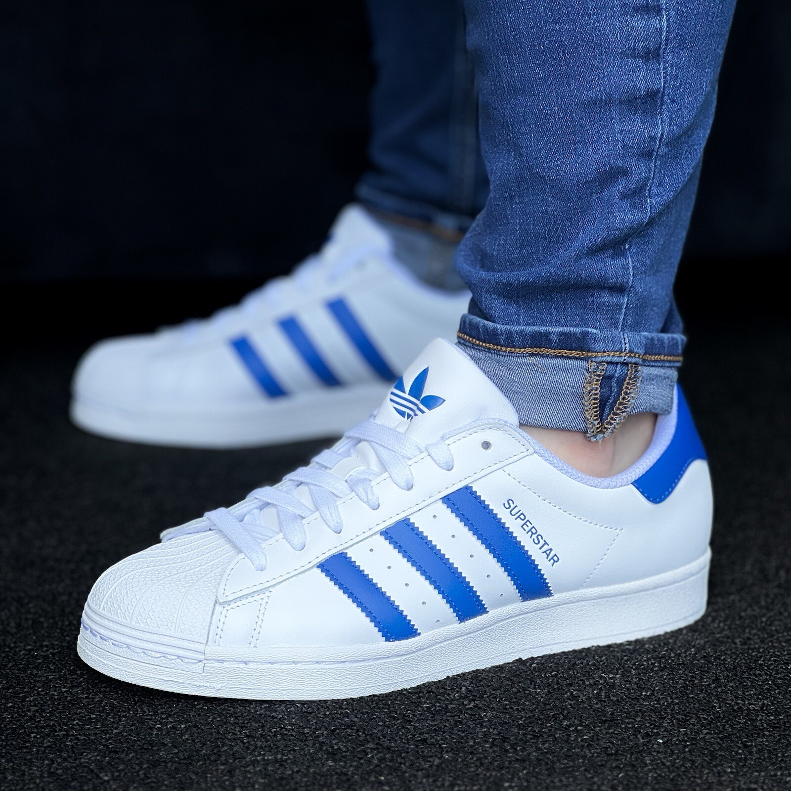 Adidas Originals Superstar Men’s Athletic Shoe White Sneakers Trainers #368