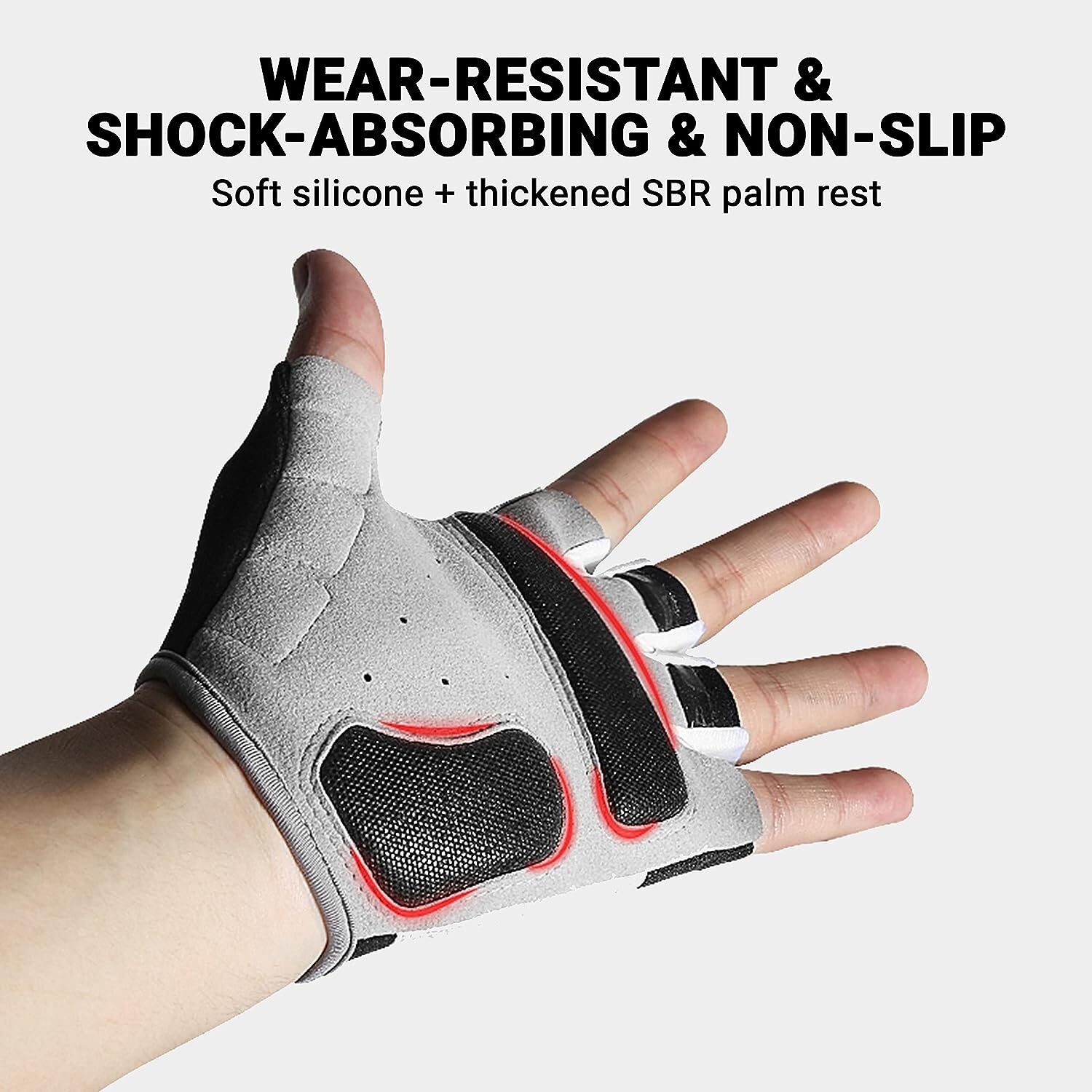 Mountain Bike Cycling Gloves Half Finger Gel Pad Anti Slip Shock Absorbing Glove