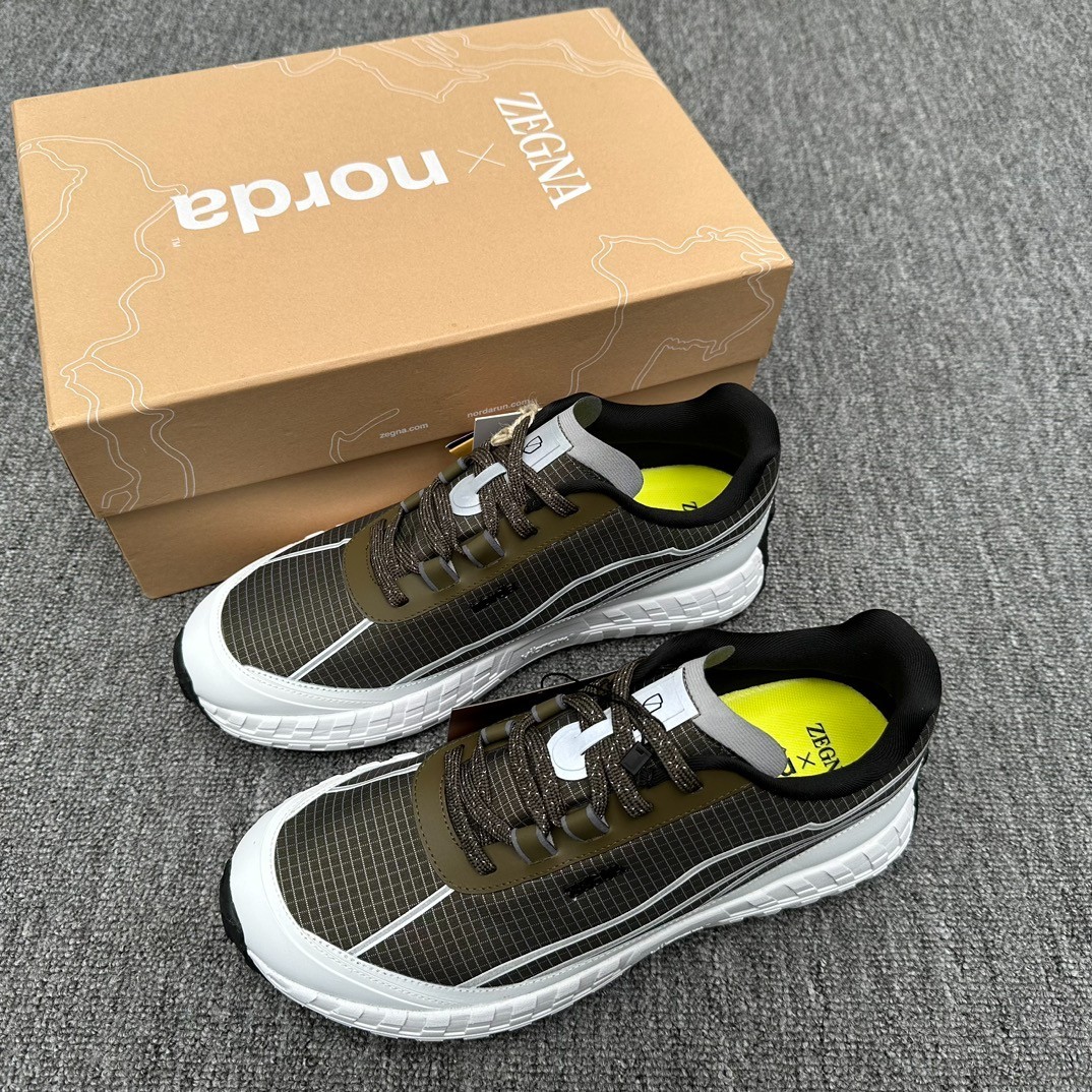 Zegna x Norda Men Trail Running Sneakers Outdoor Sport Shoes EU Size 44