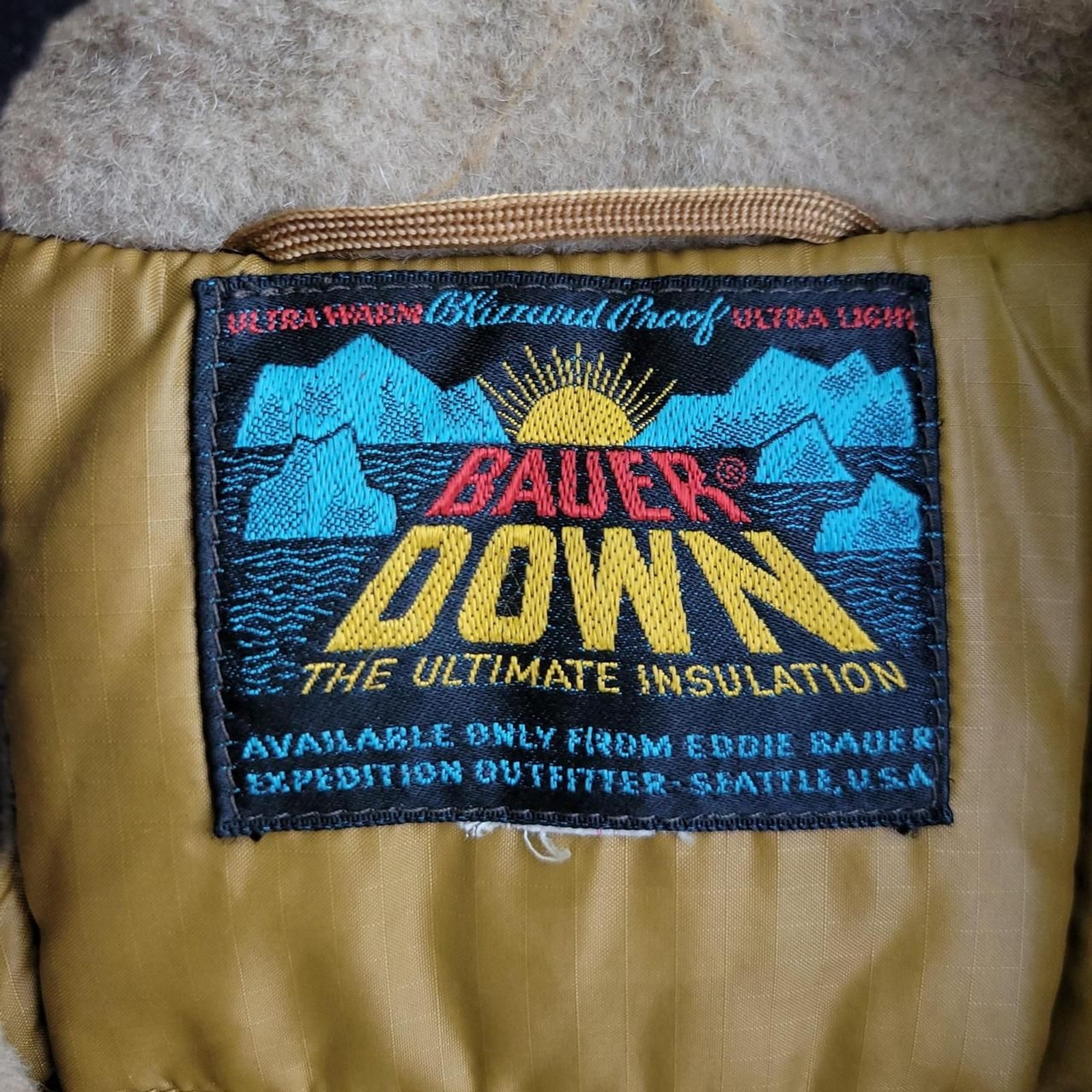 Vintage Eddie Bauer Blizzard Proof Goose Down Coat Men’s Large