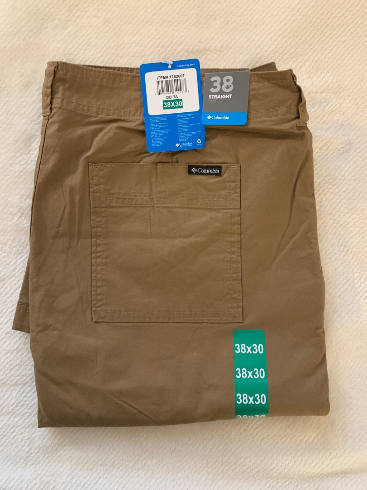 Columbia Men’s Straight Droite Pant Utility Side Pocket Choose Size & Color