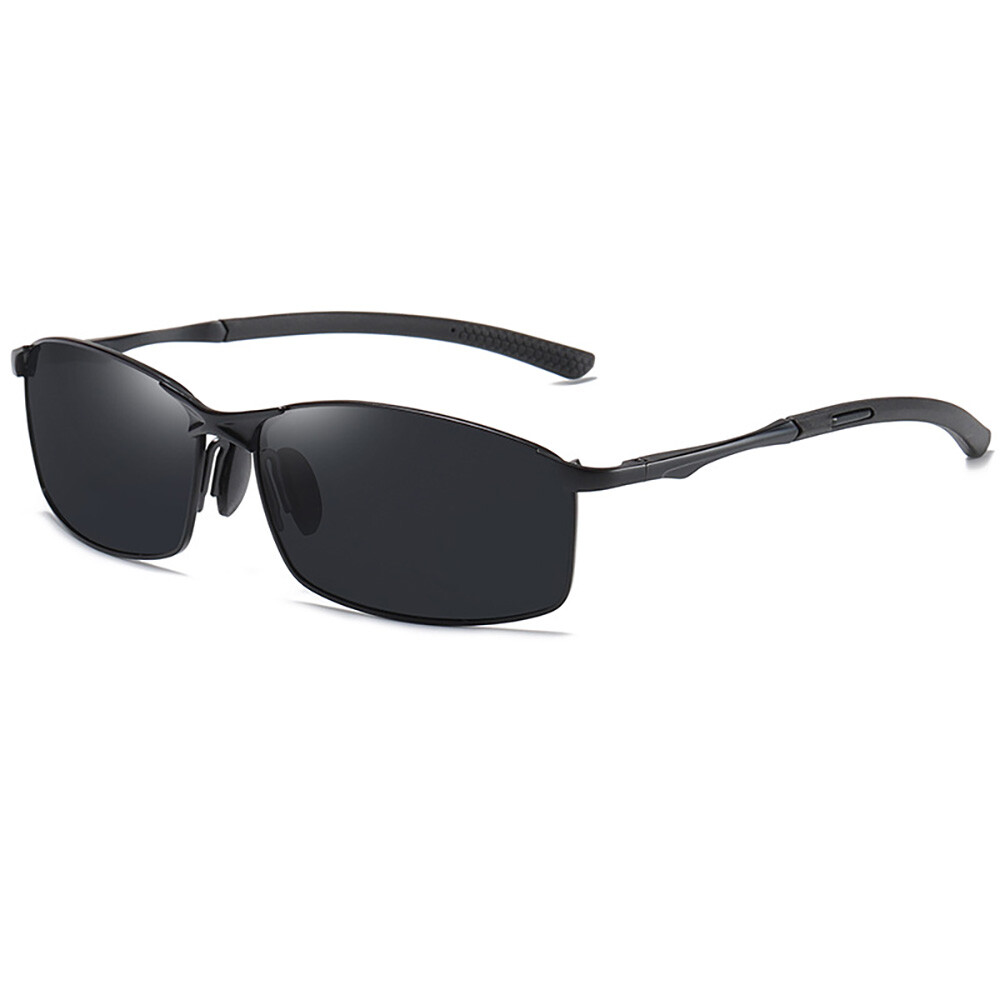 Aluminium HD Polarized Photochromic Sunglasses Men Driving Chameleon Sun Glasses