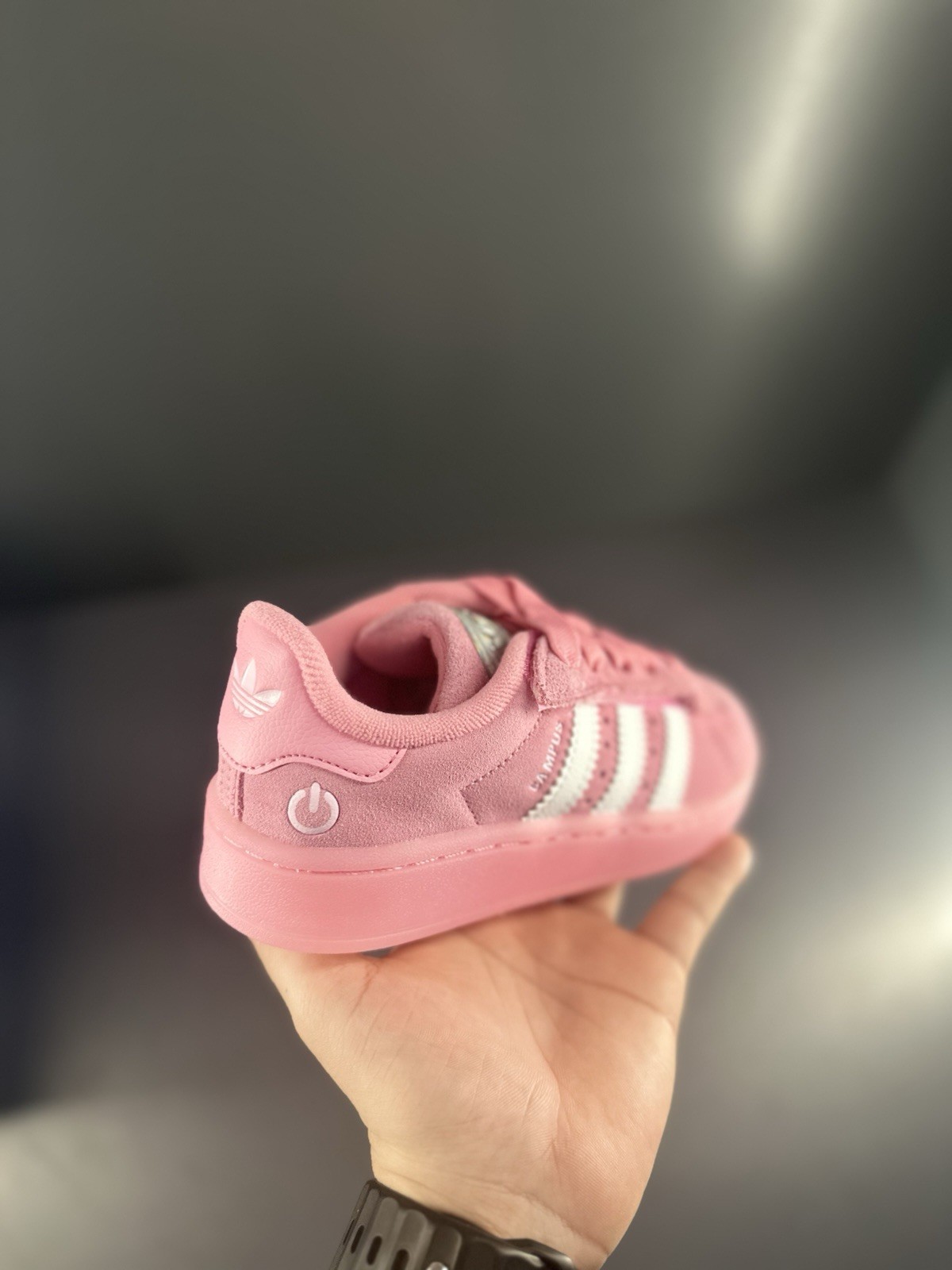 Adidas Campus 00s LED Lights Bliss Pink White Kids Size 13K Sneakers Brand New