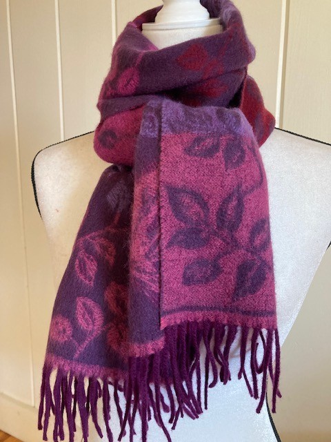Cashmere 90%/Wool 10% Blend Scarf, 66 in x 12 in, by FRASS