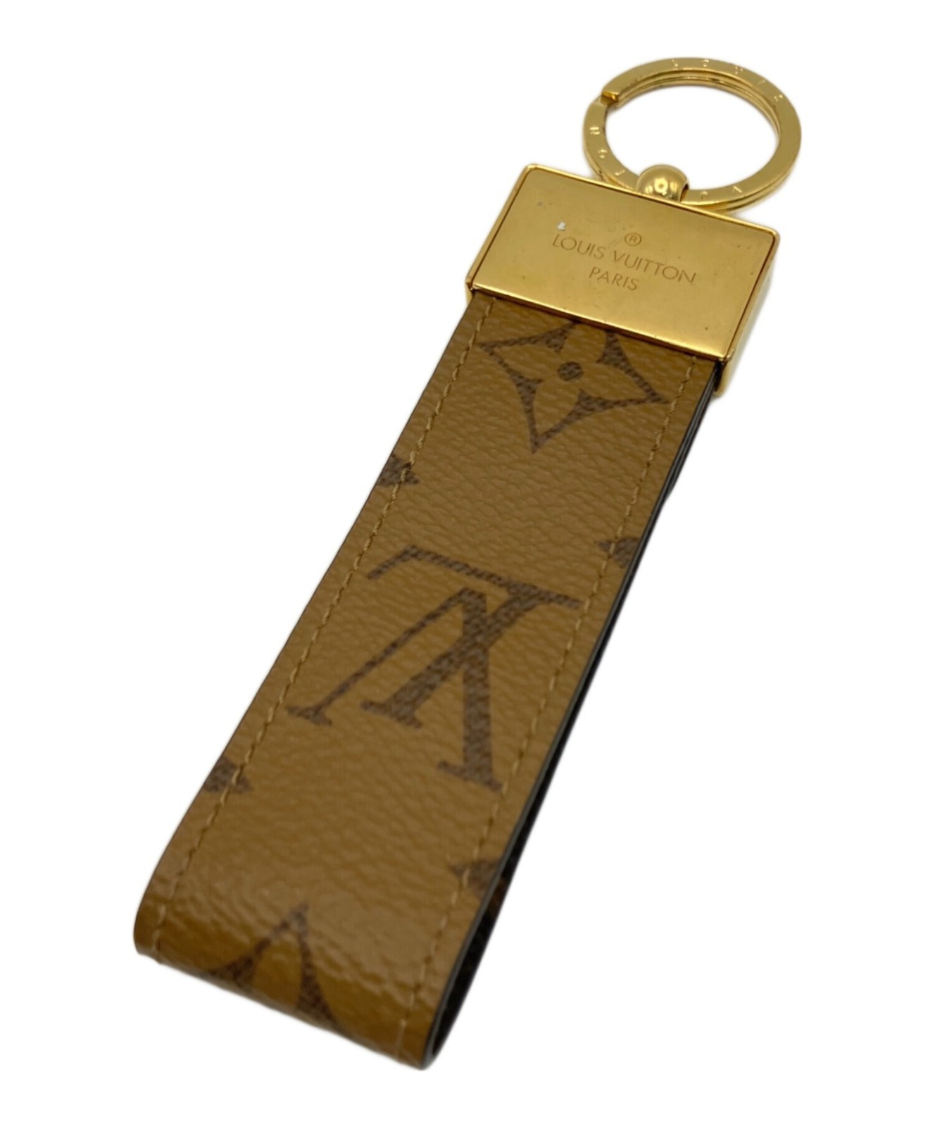Louis Vuitton Porte Clés Dragonne Dauphine M69313 Key Holder Bag Brown Used