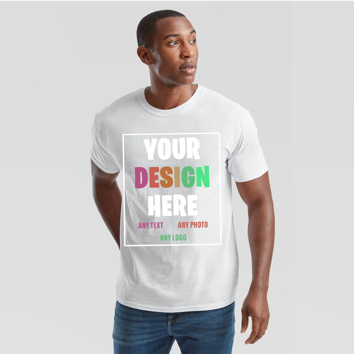 Custom Personalized T-Shirt – Your Design Here – Any Text Photo Logo Unisex Tee