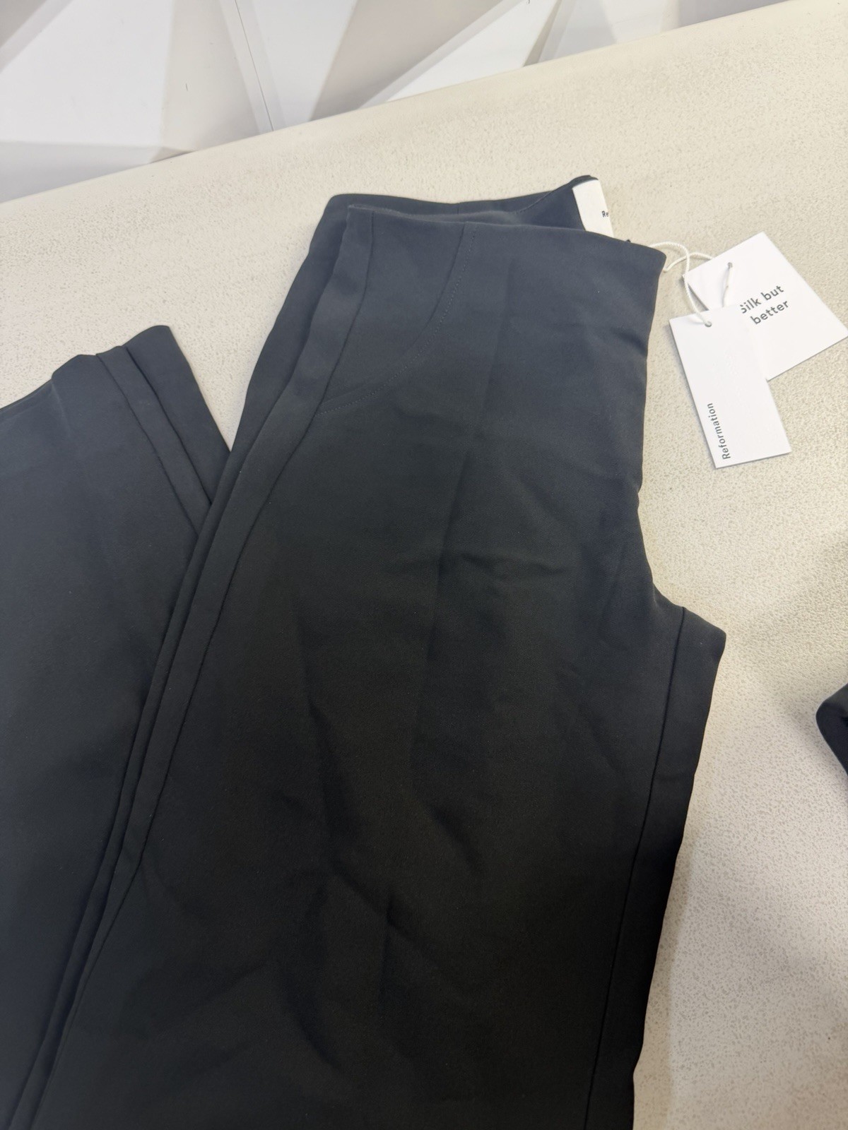 Reformation vida low rise pants BLACK NEW INSEAM 30IN