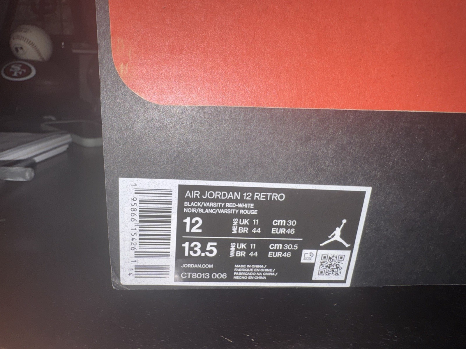 Size 12 – Jordan 12 Retro Playoff Mid CT8013-006 Brand New DS XII