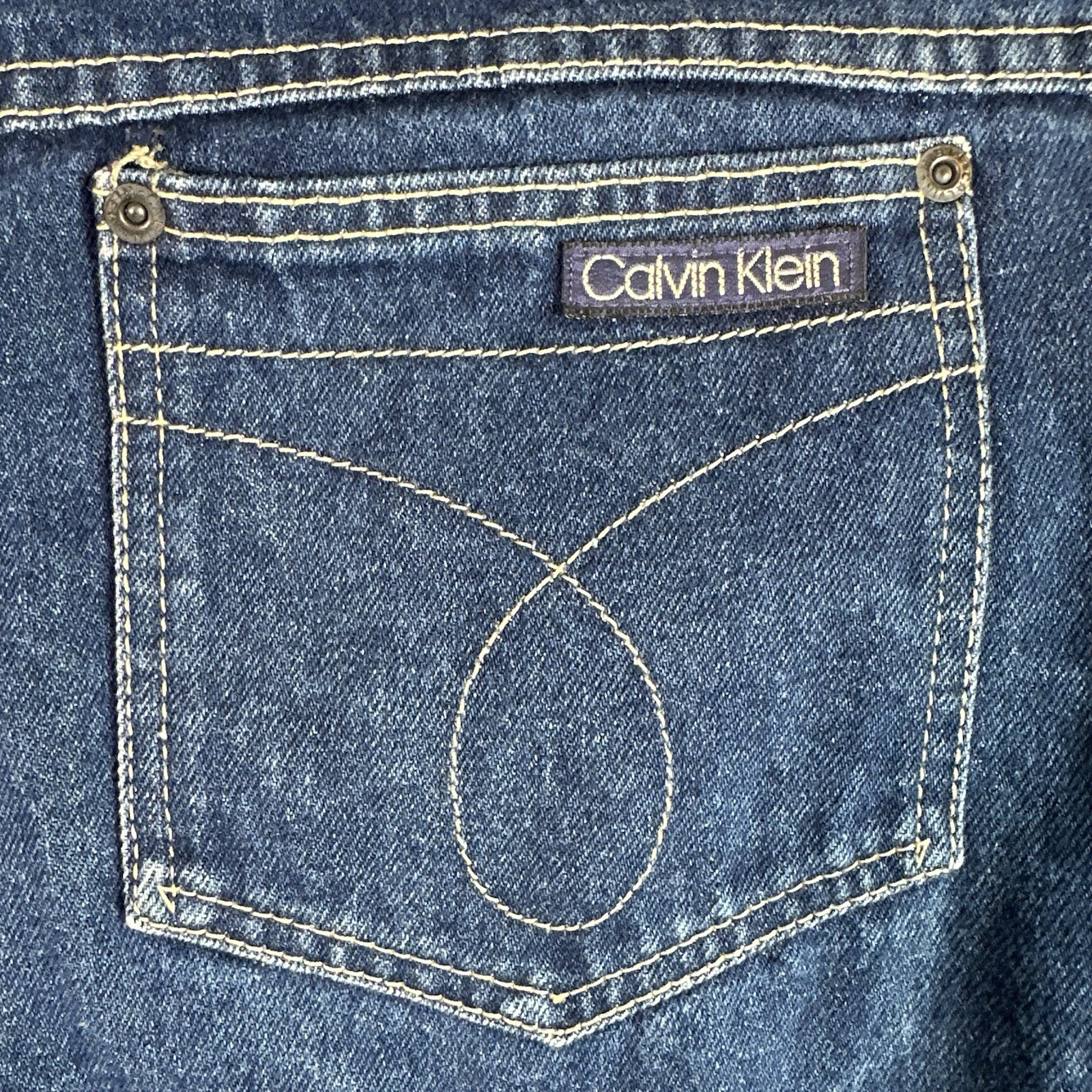 VTG Calvin Klein Jeans W38 (36×33.5) Made in USA Straight Denim MiUSA mitusa 383