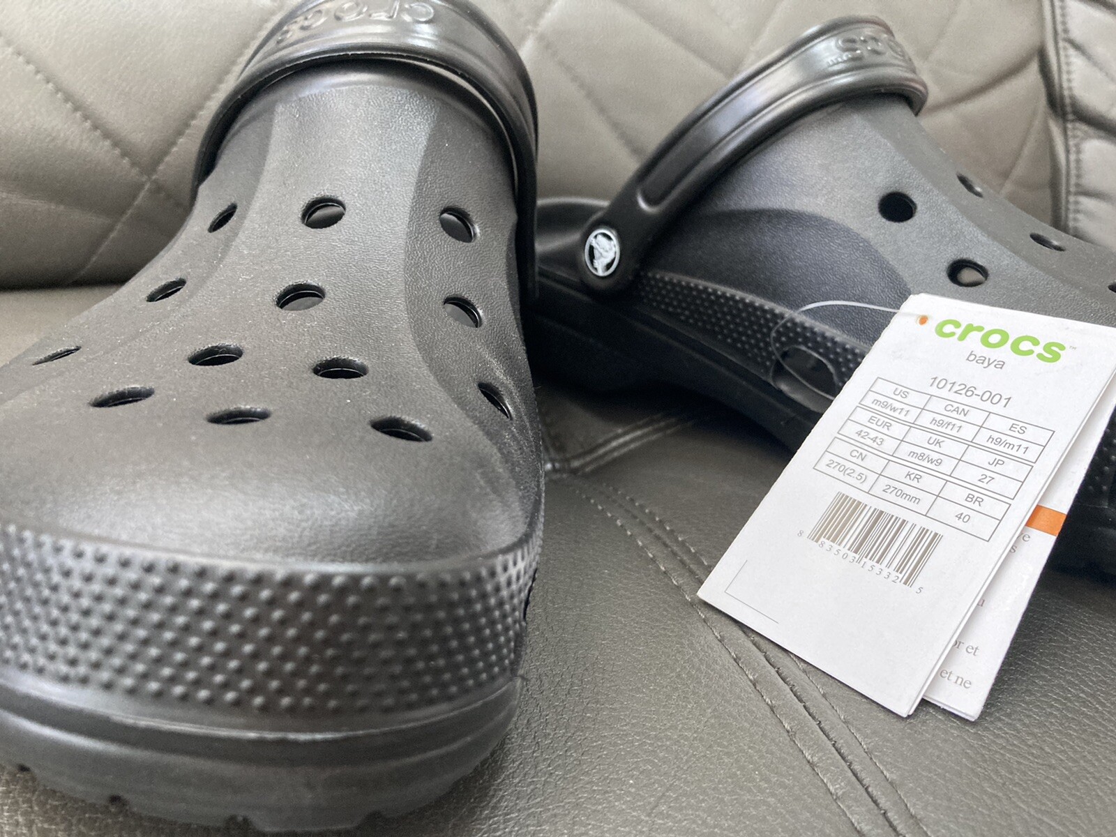 NEW CROCS BAYA Clogs Slip On Size 9 M 11 W Shoes Black Style 10126-001 NWT