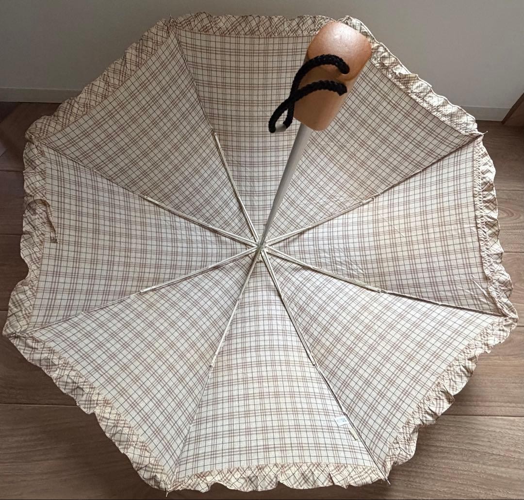 Burberry Nova Check Folding Umbrella Beige Diameter 50 cm / 19.7 in
