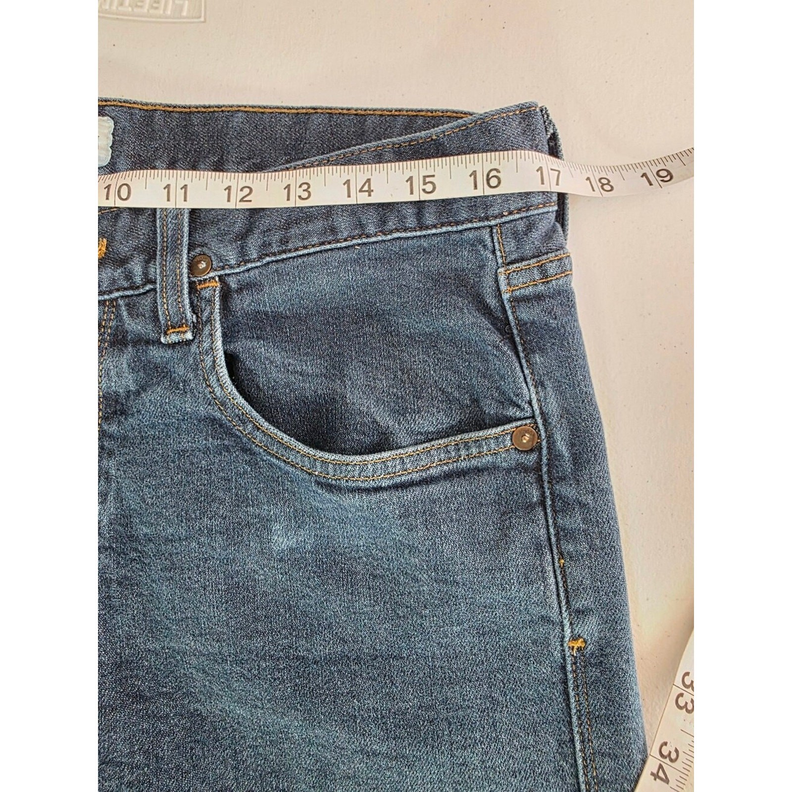 Hudson Blake Slim Straight Selvedge Button Fly Jeans Men 34×31 Dark Wash