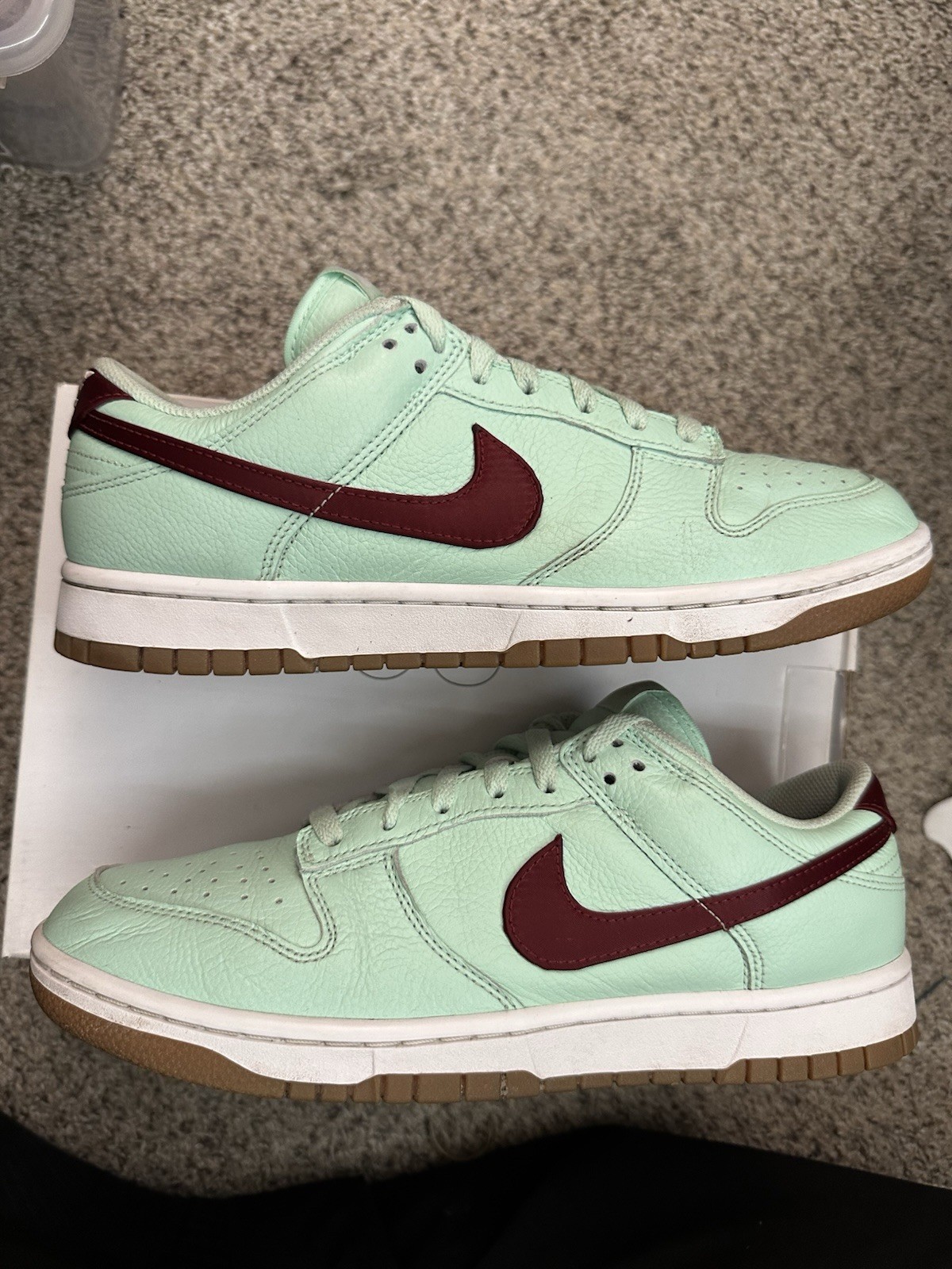 Nike By You Dunk Low Blue White Red – Ice Hot Pure Gum – Size 10