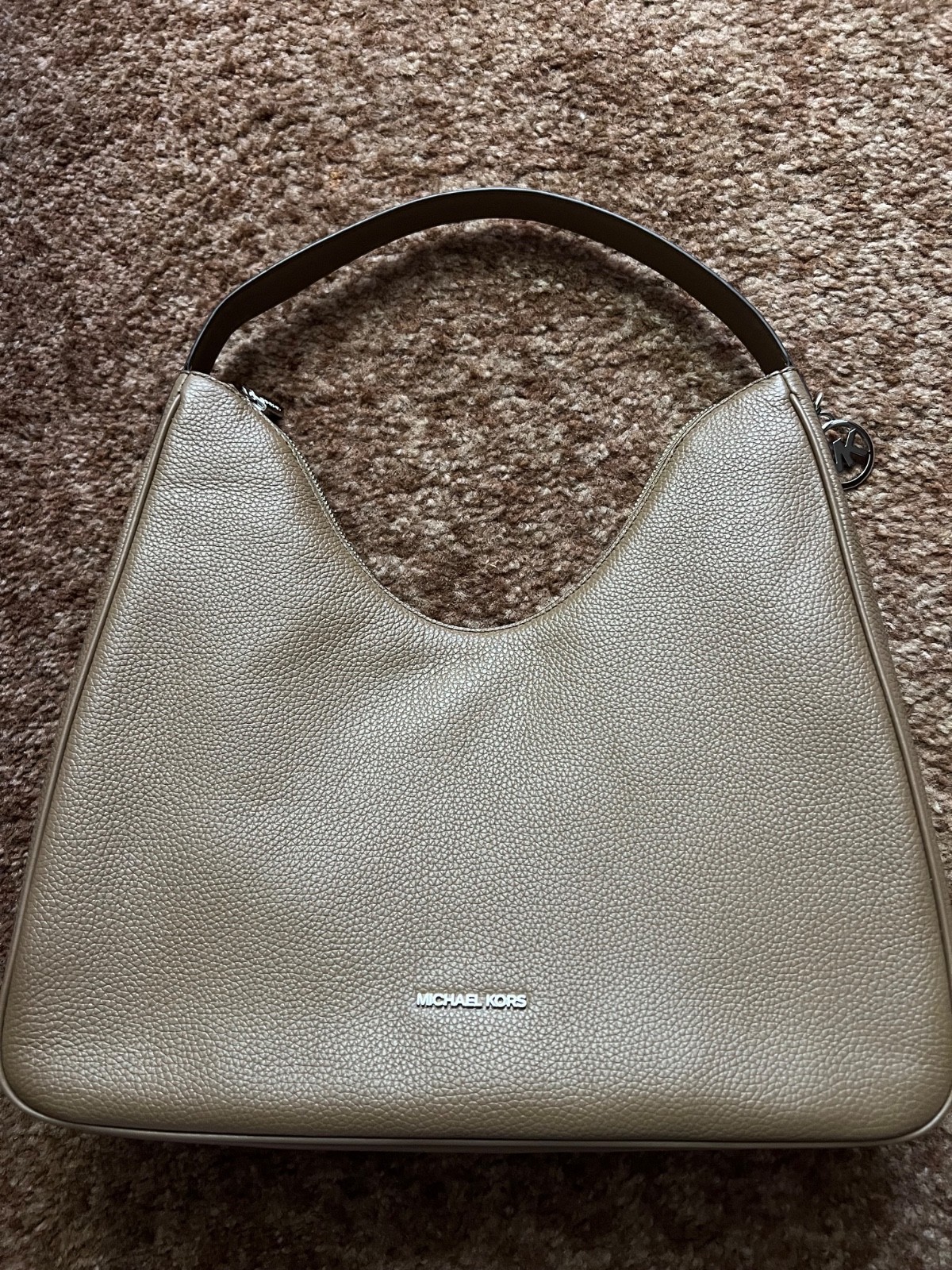 michael kors nayla pebble leather shoulder bag women