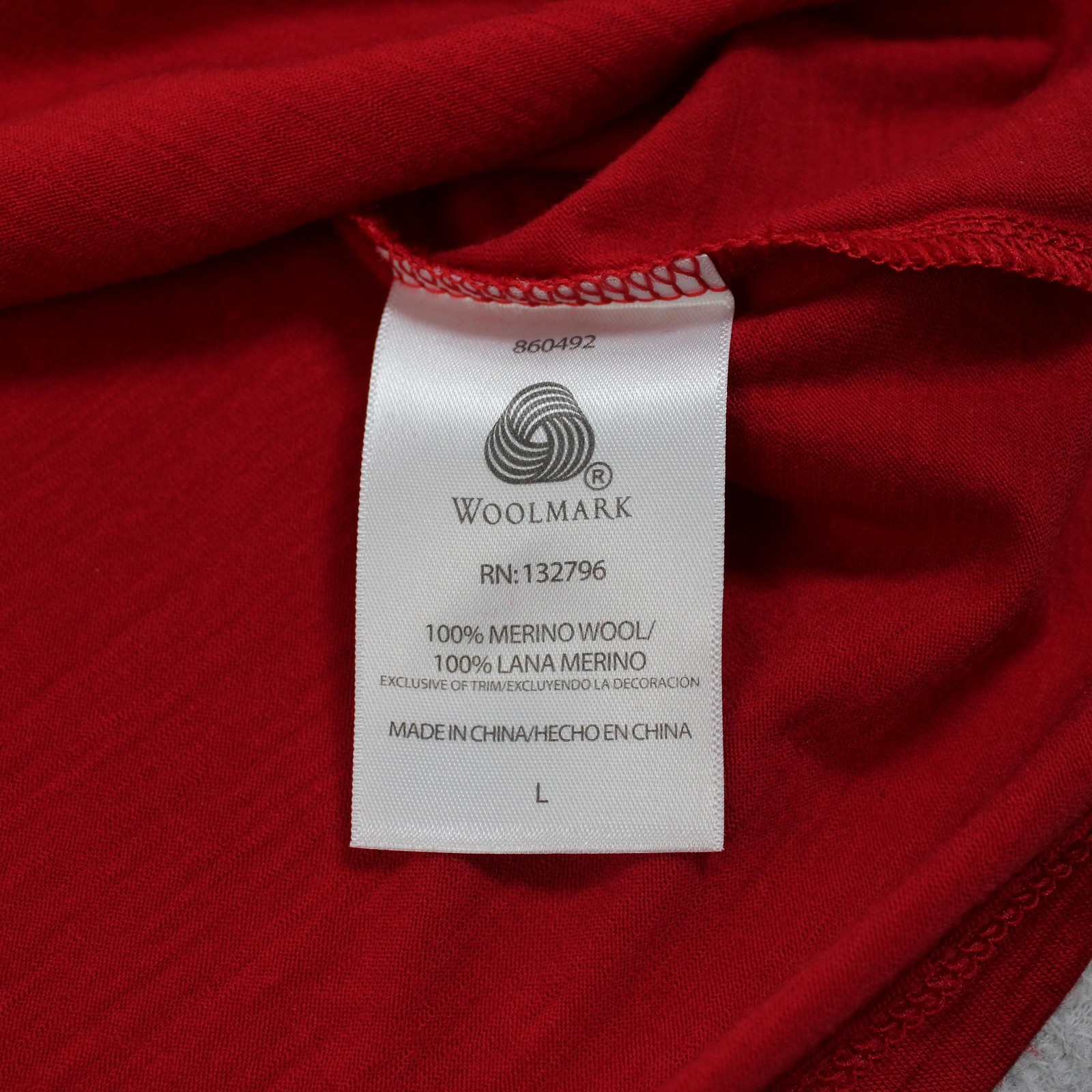 SEG’MENTS Merino Wool Shirt Womens Large Red Long Sleeve Base Layer Lightweight