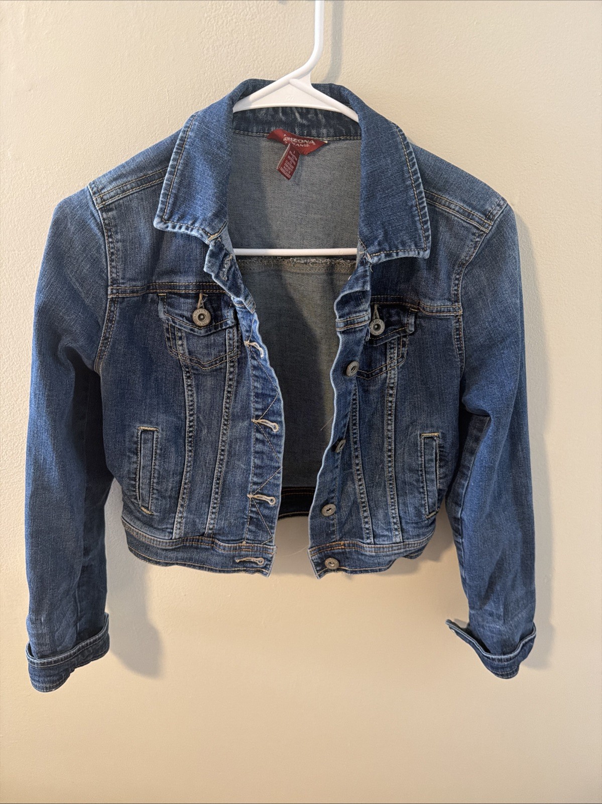 Arizona Jeans Co. Cropped Denim Jacket Size Small