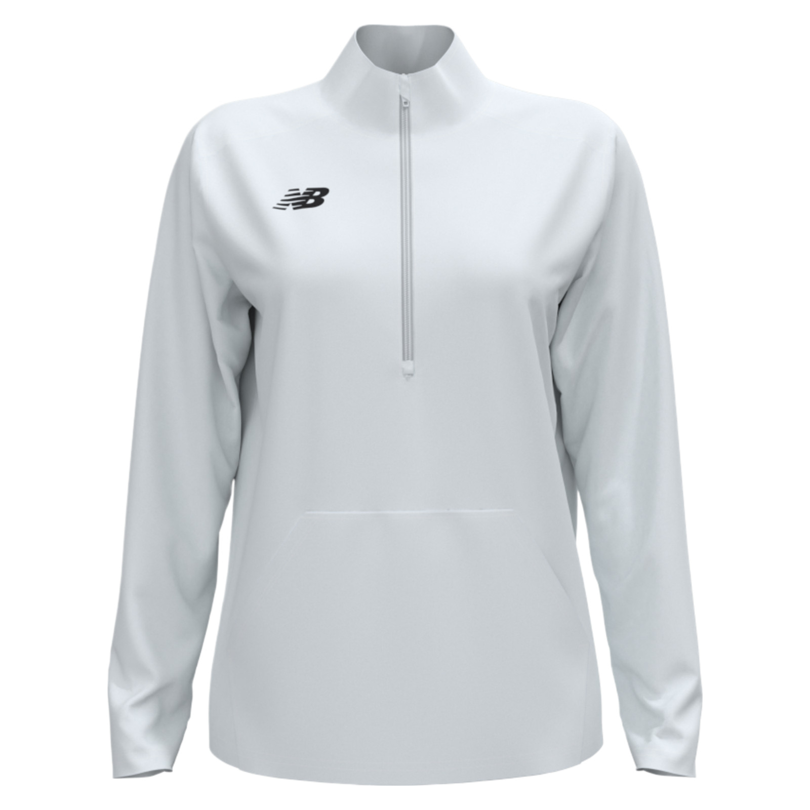 New Balance Midfield Half Zip Women’s (TMWT754WT) (WHITE/TEAM BLACK)