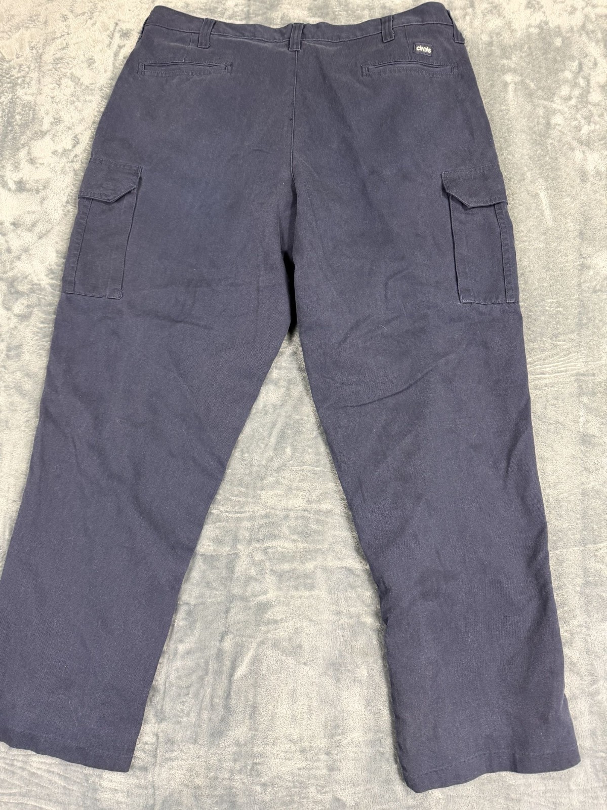Cintas ComfortFlex Mens Navy Blue Cargo Work Pants Size 40
