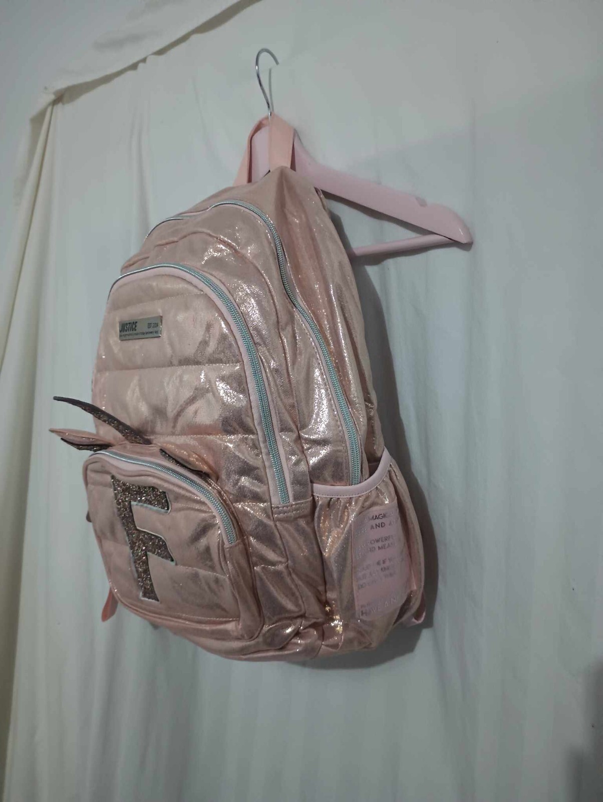 justice est 2004 backpack pink (BYT8)