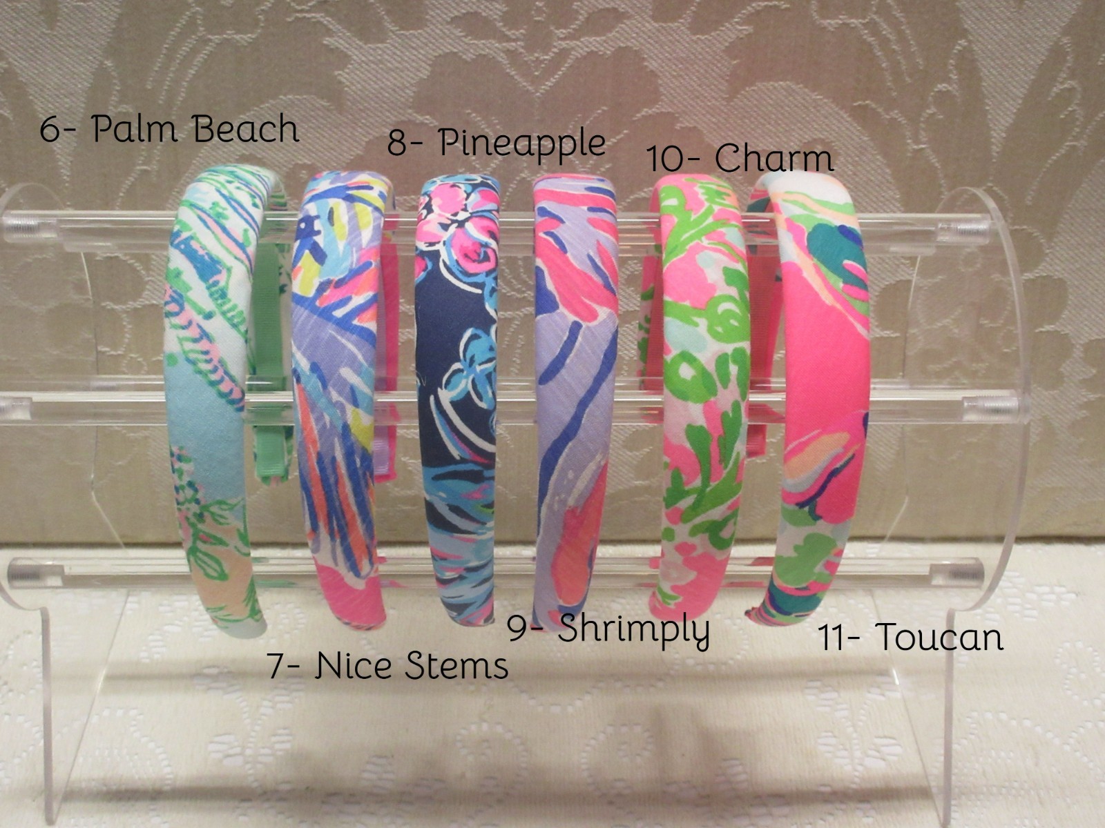 Handmade Preppy 1″ Medium Lilly Pulitzer Fabric Headband in 11 Prints