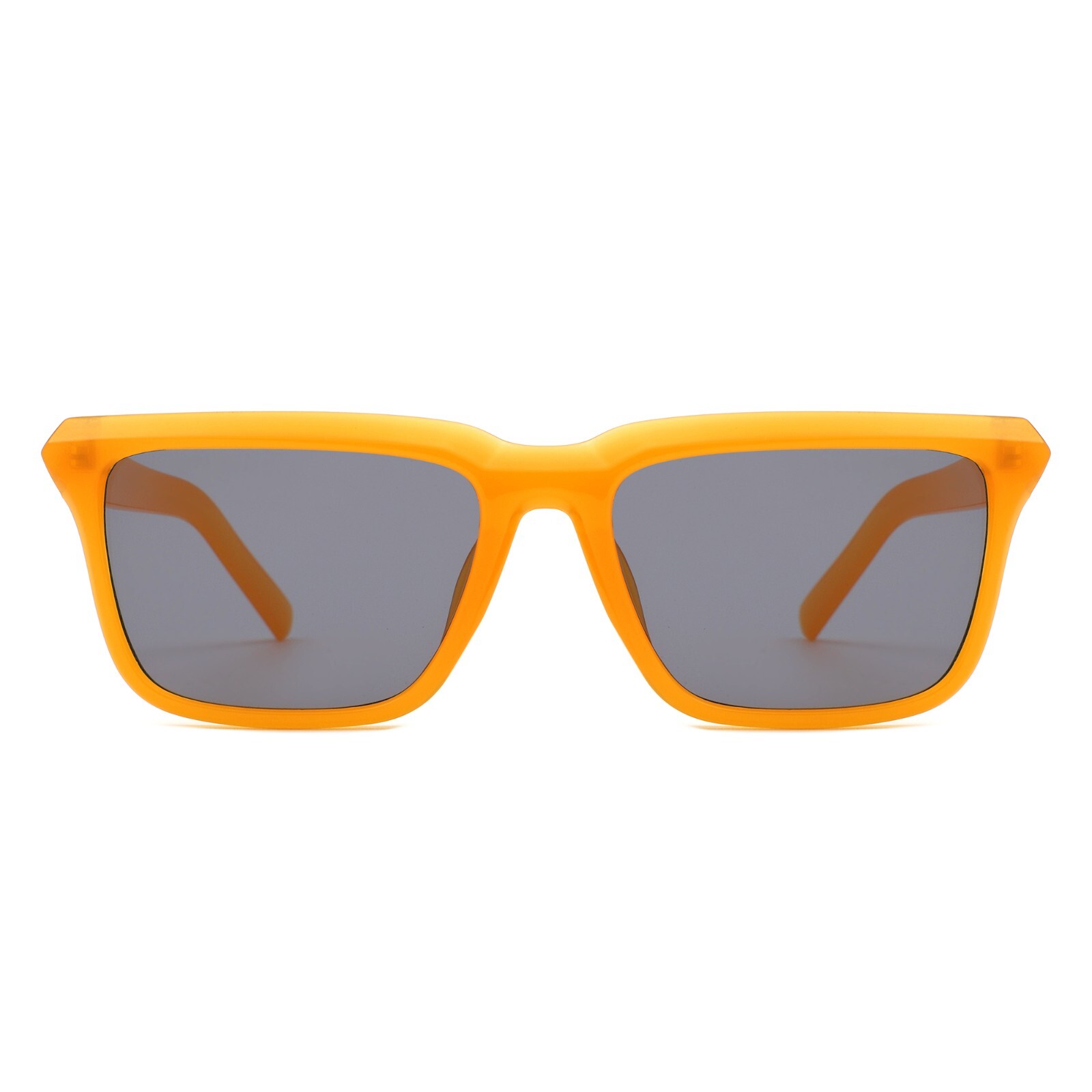 Square 100% UV Protection Fashion Eyewear – Retro Flat Top Unisex Sunglasses