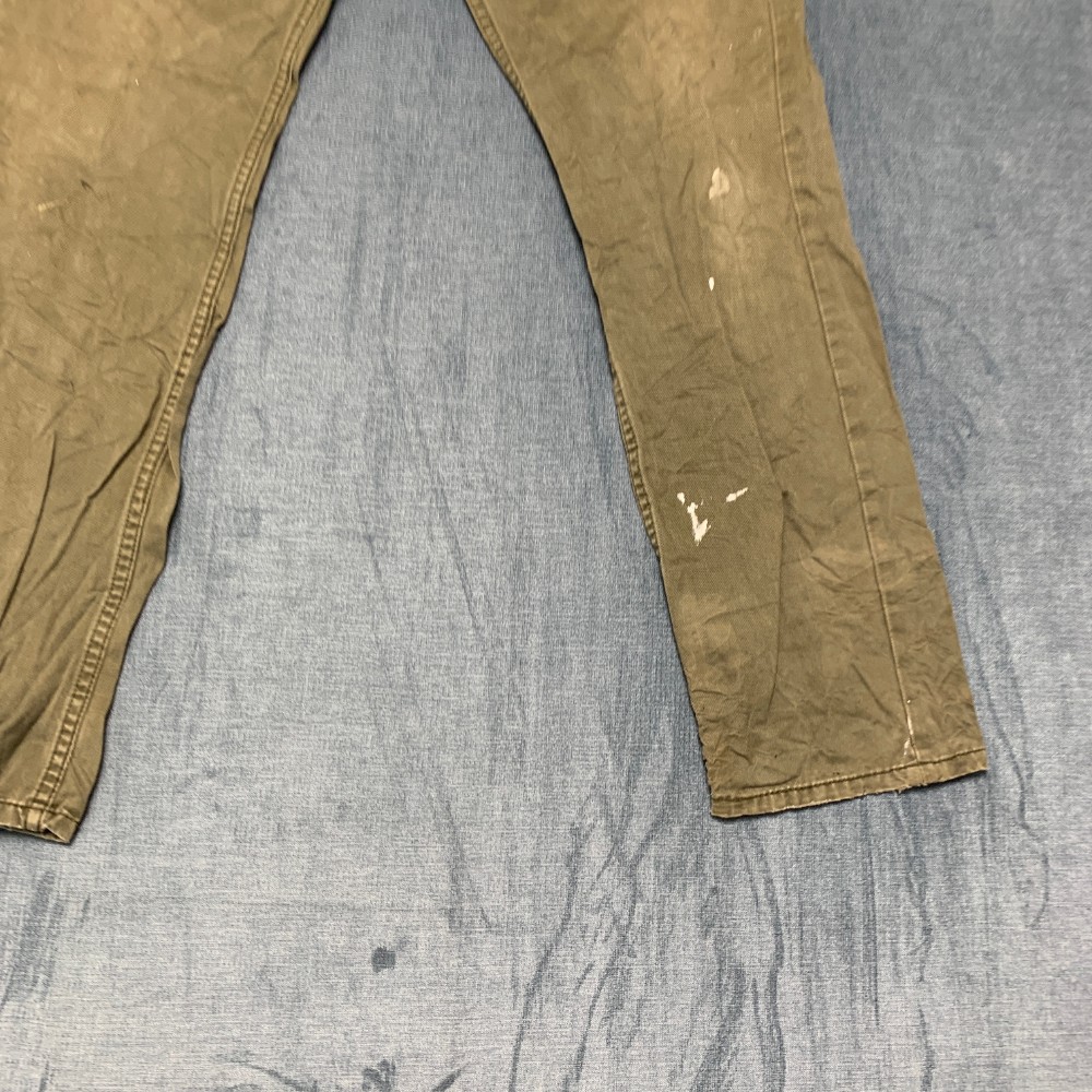Levi’s 511 Jeans Men 36×32 Olive Green Denim Slim Fit Everyday Wear Straight Leg