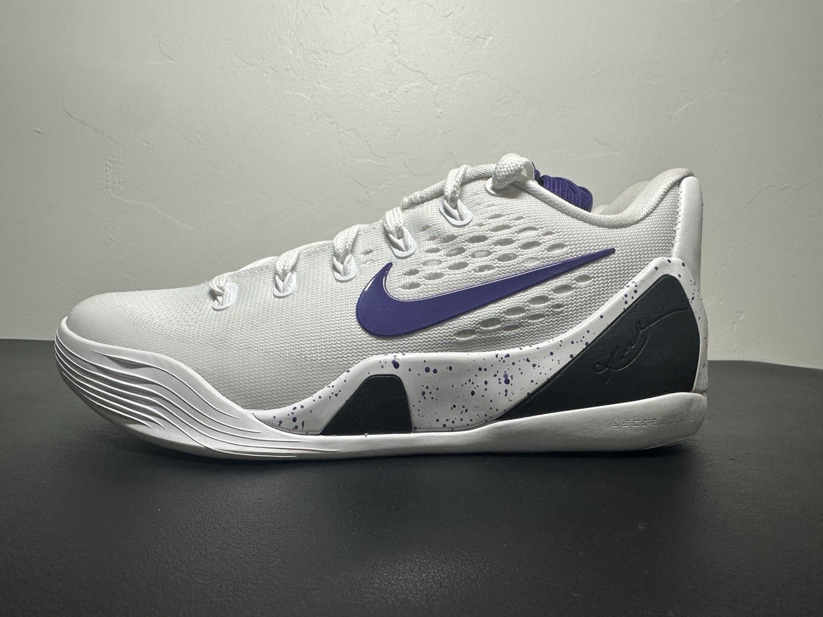 Nike Kobe IX Elite Low EM Protro White Purple Sneakers IH1401-100 Size M3.5/W5