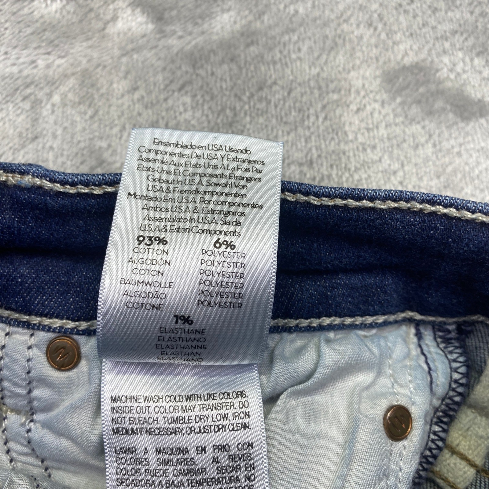 MOTHER Swooner Partner in Crime Distressed High Rise Skinny Jeans Sz 25 Fits 22″