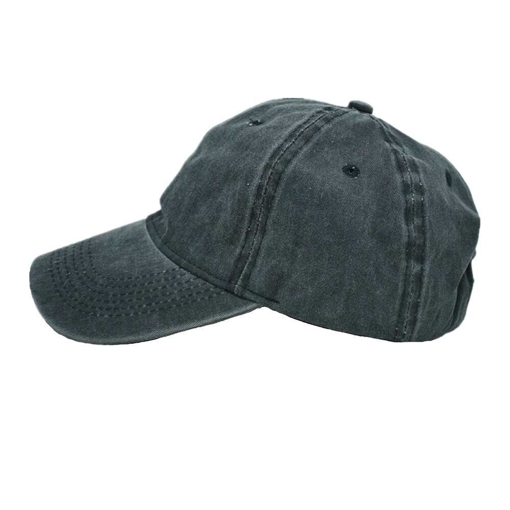 Mens Pigment Dyed Washed Cotton Polo Style Baseball Ball Cap Blank Dad Retro Hat
