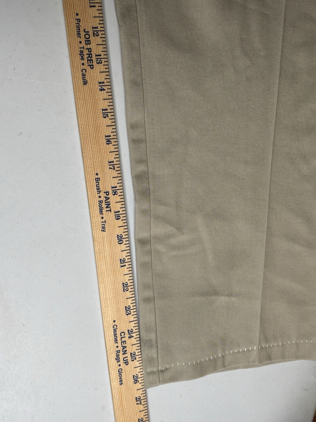 Cintas Comfort Flex Beige Cargo Work Pant Size 48 #270-62 Relaxed Fit Polyester