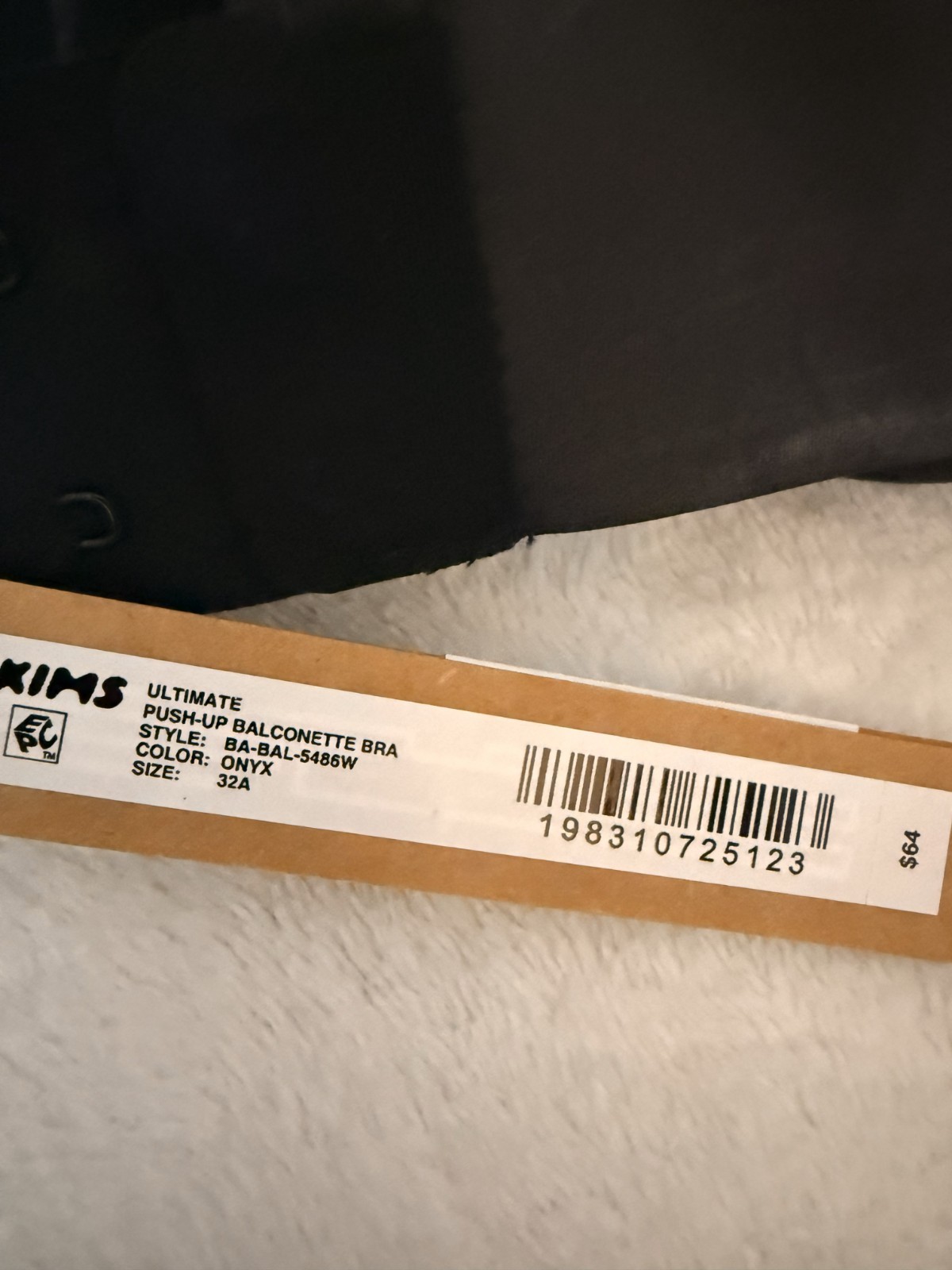 NWT – Skims Ultimate Push Up Balconette Bra BA-BAL-5486W