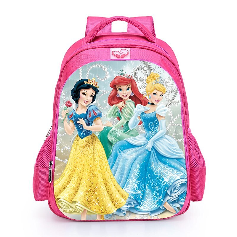 16“ Snow/White Princess Kids Backpack School Shoulder Bags Daily Bags Mochila