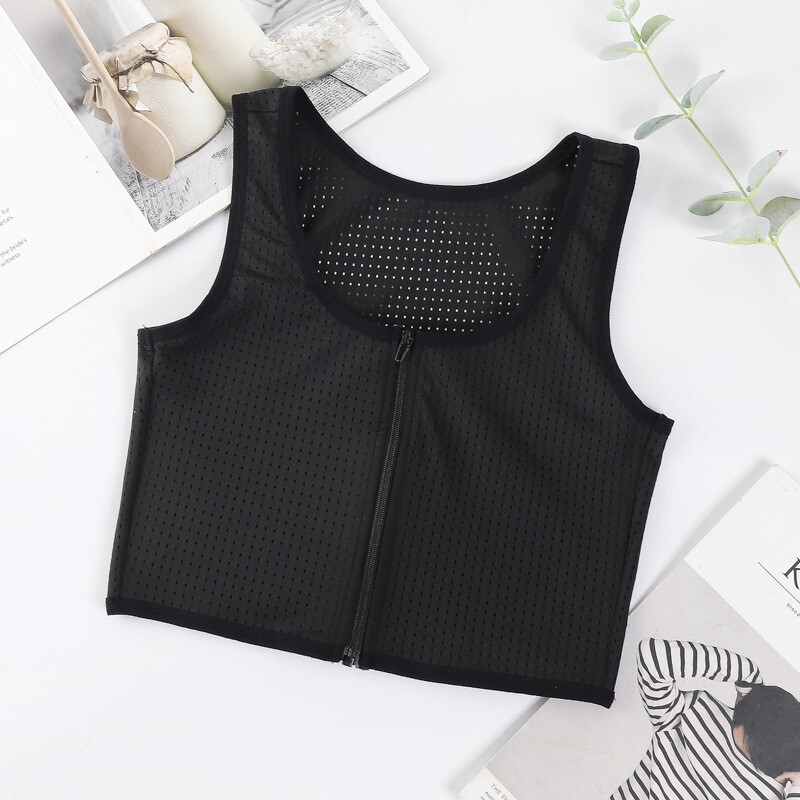 Trans Lesbian Tomboy Strengthen Flat Chest Binder Short Vest Breast Cover