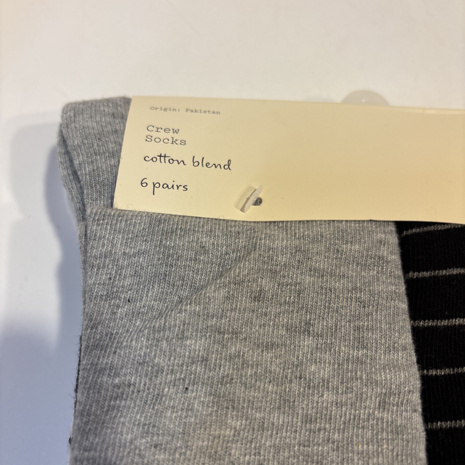 A New Day 6 Ct. ea Cotton Blend Crew Socks Solid & Patterned Size 4-10